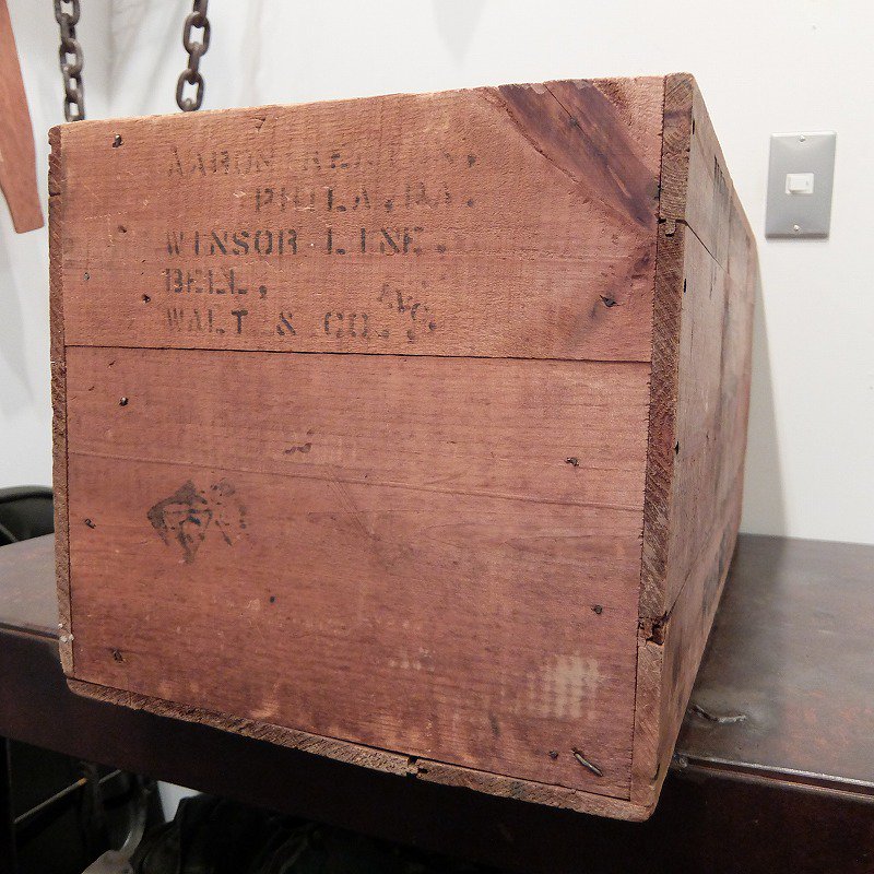 1900's1910's WOONSOCKET RUBBERS Wood Shipping Box