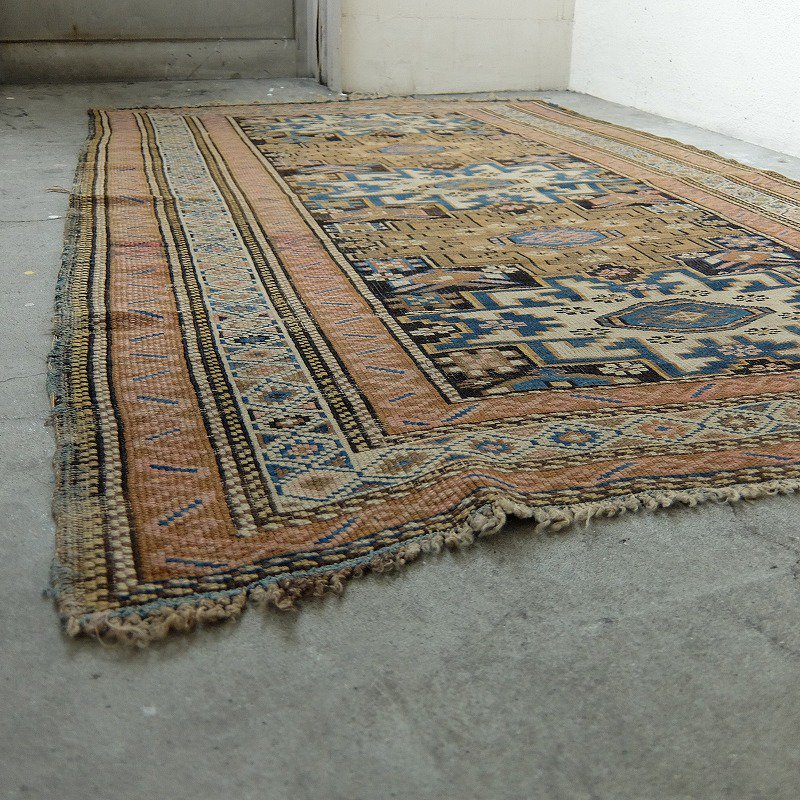 1900's Antique Tribal Pattern Rug