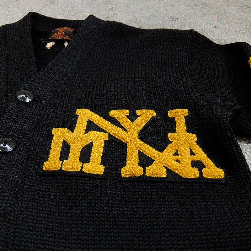 1930's CHAMPION Knitwear Lettered Cardigan (N.Y.M.A.) - Cocky Crew 