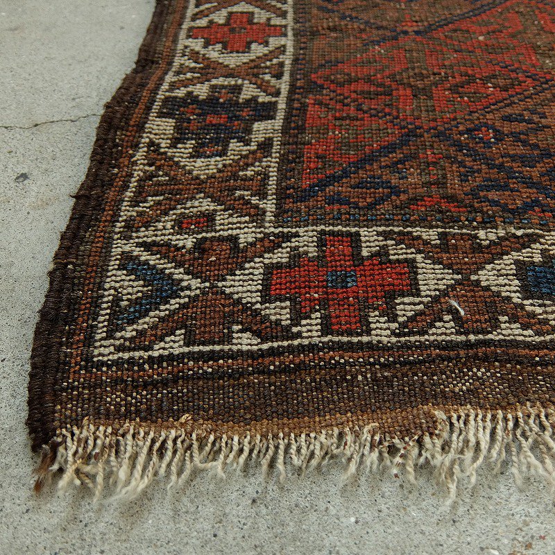 Vintage Baluch Tribal Rug