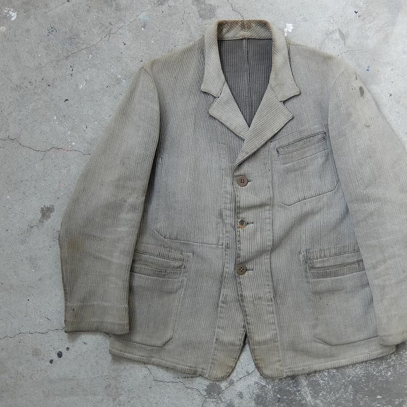 1930's1940's French Cotton Pique Farmers Jacket