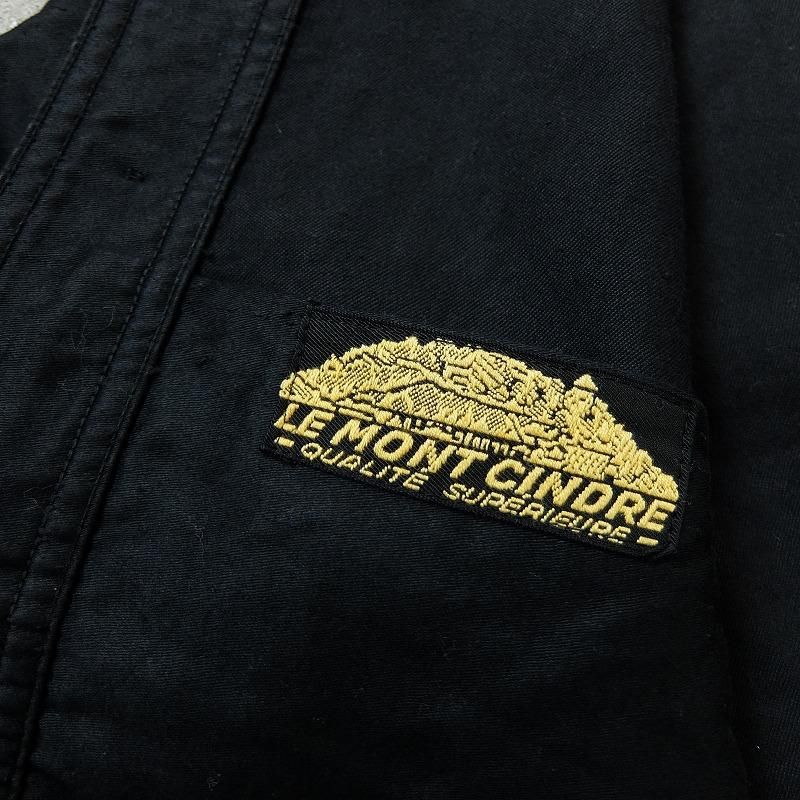 1930's1940's French Black Moleskin Work Jacket