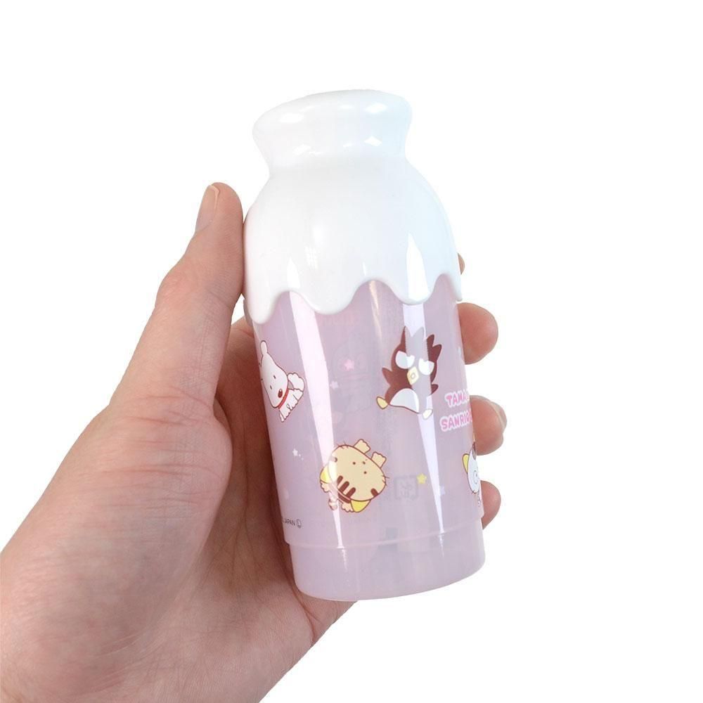 タマ＆フレンズ×サンリオ】ミルク瓶型ハミガキセット （カラフル