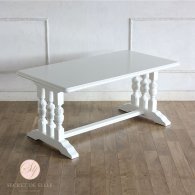 ローテーブル ホワイト ブルボーズレッグ　2026-18 リプロ C 110x60x50