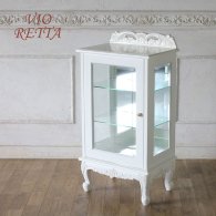 ロマンス家具　VIORETTA　ヴィオレッタシリーズ　ガラスキャビネット　rcc-1752aw