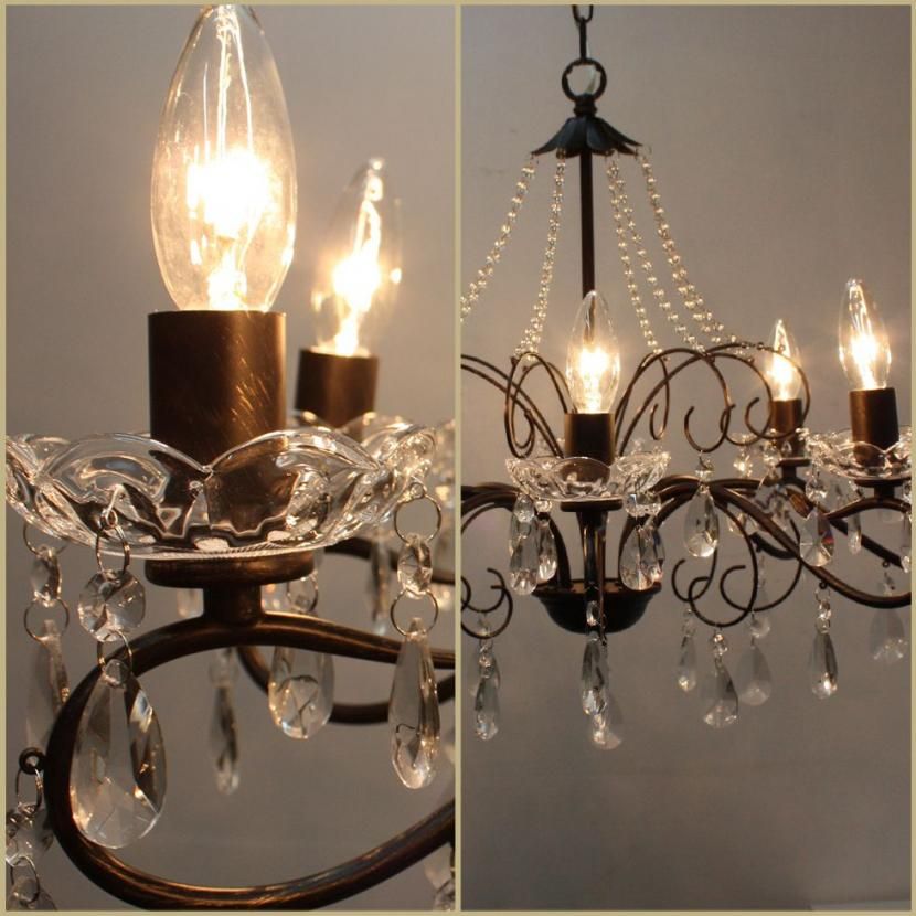 フレンチアンティーク　シャンデリア アンティーク調 シャンデリア ブラック 8灯 op-002-8-bk