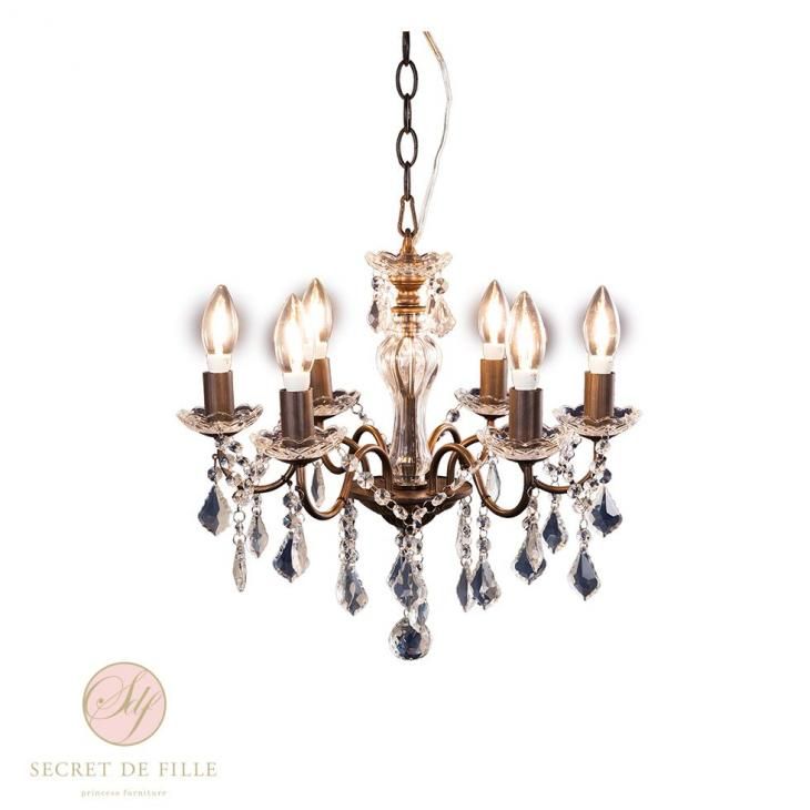 アンティーク調 シャンデリア アンティークブラウン 6灯 os-001