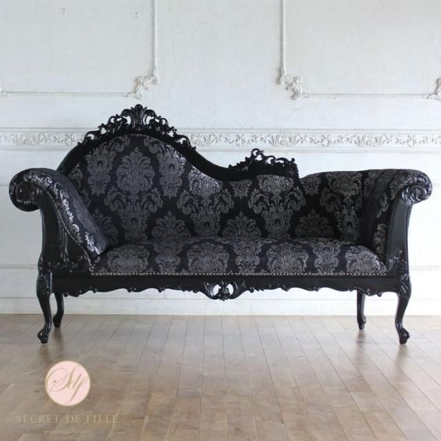 カウチソファ(寝椅子) - 姫系家具、白家具、猫脚、アンティーク カウチソファ(寝椅子) - 姫系家具、白家具、猫脚、アンティーク
