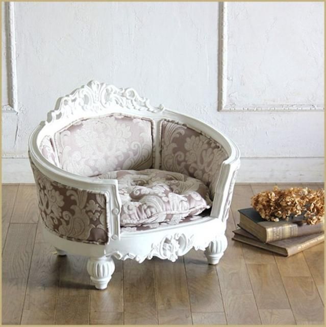 シンフォニーシリーズ ペットソファ Sサイズ　ピンクダマスク(ファブリック) 1164-s-18f68 リプロ A 58*50*50