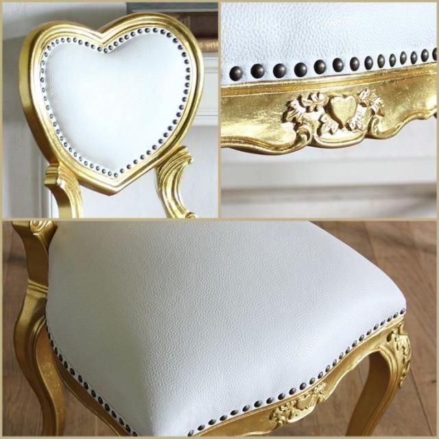 m*e様 RH レストレーションハードウェア アイアンチェア 本革 ゴールド