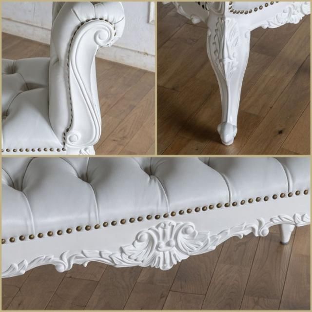 ロココ調　スツールベンチ スツール アンティーク ロースツール 玄関 ベンチ ロココ調家具