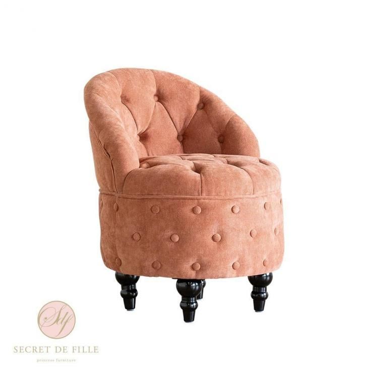 ローバックチェアスツール　テラコッタピンク(ファブリック) nf263b リプロ B 50*50*60