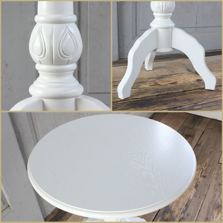 カフェテーブル　コンパクトサイズ　ホワイト　4032-18 リプロ B 55*55*67