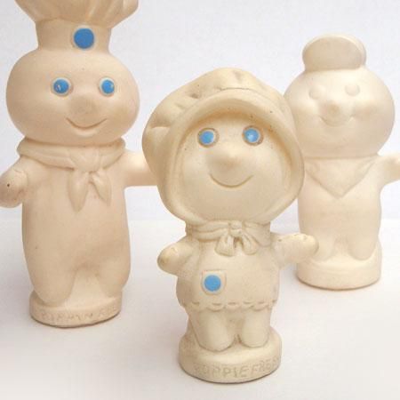 【ヴィンテージ】ドゥーボーイ　ポッピンフレッシュ　4体セット Set of 2 - Vintage 1971-72 PILLSBURY DOUGH BOY POPPIN FRESH