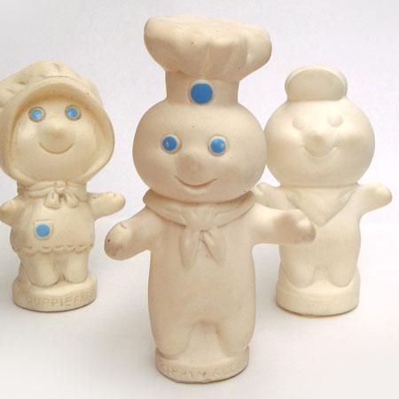 ビンテージ PILLSBURY ドゥボーイ 指人形 フィンガーパペット ソフビ ☆Pillsbury ドゥボーイフィンガーパペット(ポッパー)【ソフビ