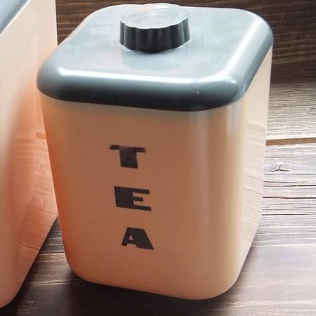 ☆ラストロウェア ピンク×グレー キャニスター＆ブレッドボックス