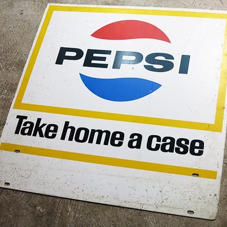 ☆60's PEPSI メタルサイン（看板） - ファイヤーキング