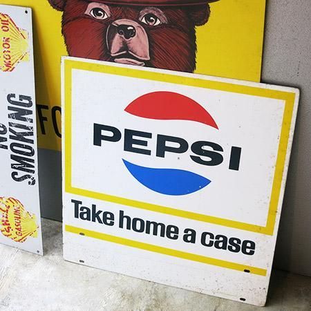 ☆60's PEPSI メタルサイン（看板） - ファイヤーキング
