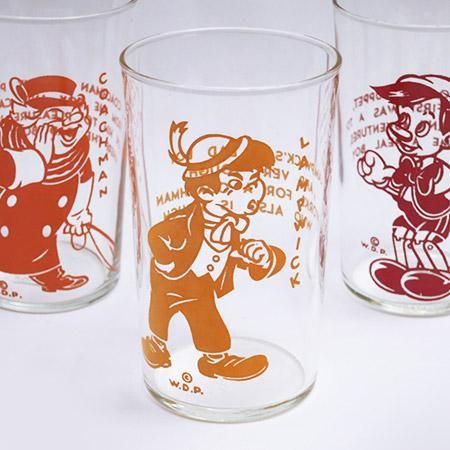 1940年代製造、リビー社のディズニーキャラクターオンリー