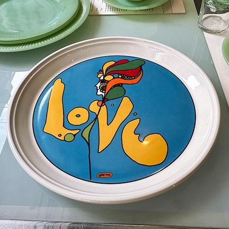 大皿　ピーターマックス　petermax Vintage Deadstock Peter Max Puzzle、新品未開封 ピーターマックス