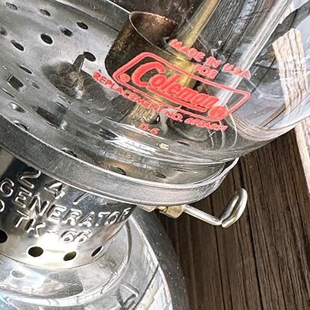 コールマン 247 CPR ランタン, NO TK-66(1963年9月製造)です。 コールマン 247 CPR ランタン, NO TK-66(1963年9月製造)です。