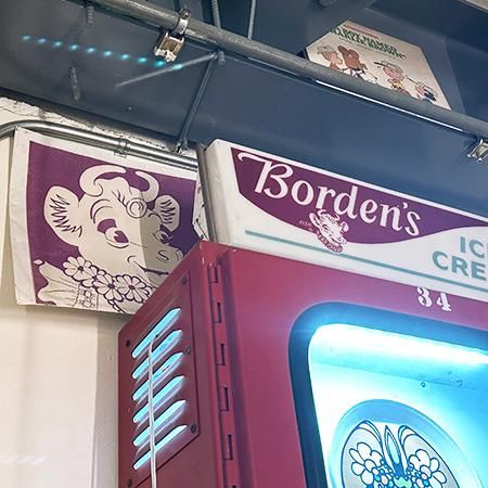 USA ビンテージ 特大 ブリキ看板 ボーデンアイス ELSIE