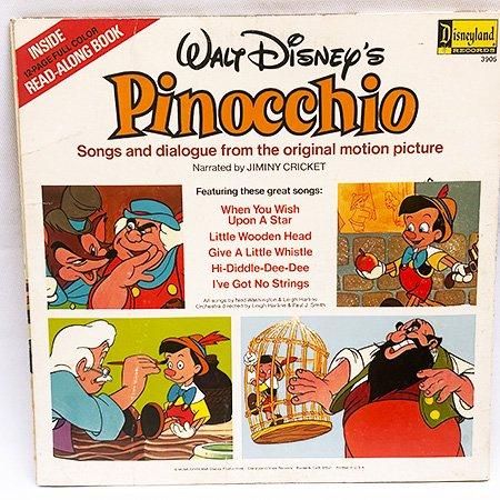 US盤米盤 ピノキオ ディズニーLP レコード です。