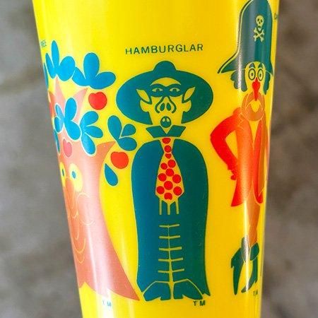 希少！ マクドナルド キャラクター コップ 1970s ビンテージ アメリカ ヴィンテージ マクドナルド1970年代プラスチックカップです。