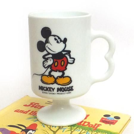 ☆フェデラル ミッキーマウスフッテッドマグ（ヴィトロック