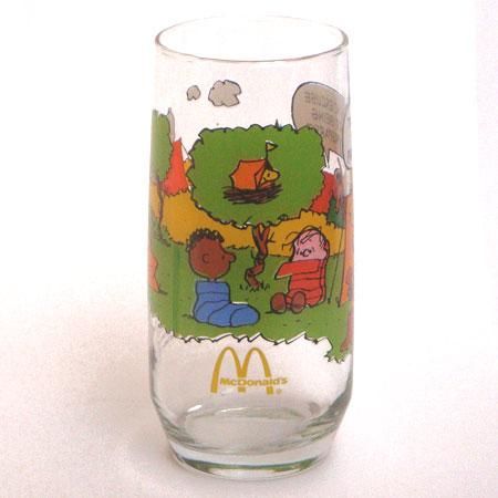 1983年マクドナルドのアドバタイジンググラス「キャンプスヌーピー