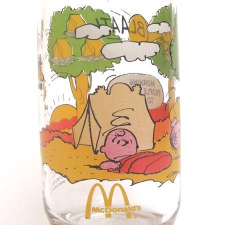 1983年マクドナルドのアドバタイジンググラス「キャンプスヌーピー