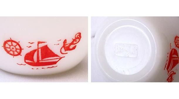 マッキー社より、ヨット柄16ozメジャーリングカップです。