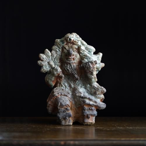 加賀獅子頭 骨董 陶器 灰皿 天狗 加賀獅子頭 骨董 陶器 灰皿 天狗 - メルカリ