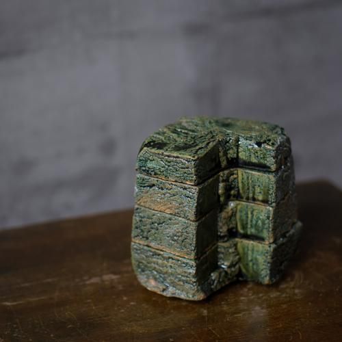 織部L型重箱 陶芸家 金本卓也【Galleryてとて】 織部L型重箱 陶芸家 金本卓也【Galleryてとて】