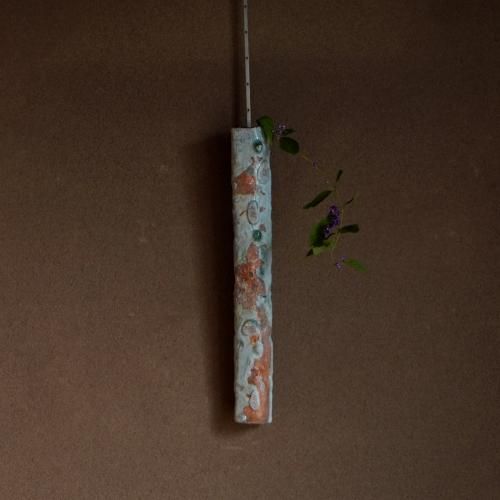 伊賀掛花入(共箱付) 新歓嗣【Galleryてとて】 伊賀掛花入(共箱付) 新歓嗣【Galleryてとて】