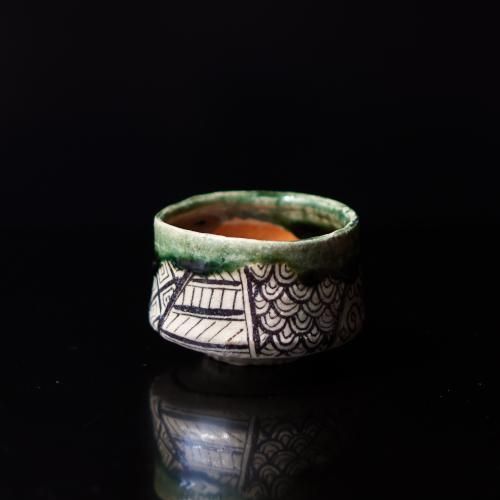 織部ぐい呑（共箱付） 陶芸家 澤克典【Galleryてとて】の通販