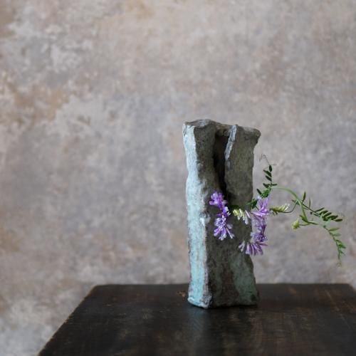 新歓嗣 花生 伊賀焼 共箱 生花 新歓嗣 花生 伊賀焼 共箱 生花 伊賀焼