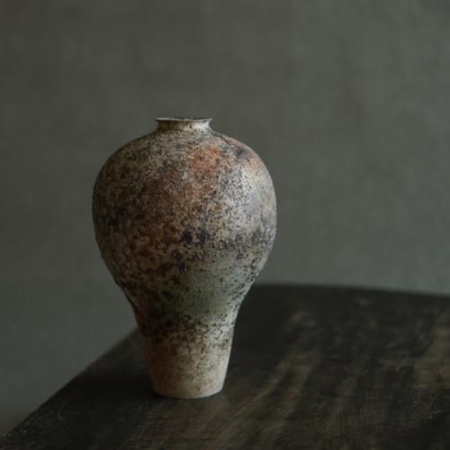 白磁窯変瓶 陶芸家_松本治幸【Galleryてとて】