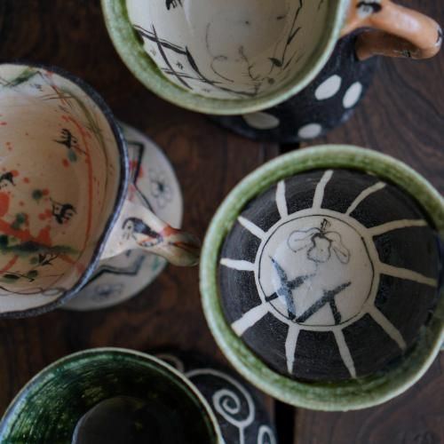 珈琲碗 /織部 弥七田織部 澤克典【Galleryてとて】