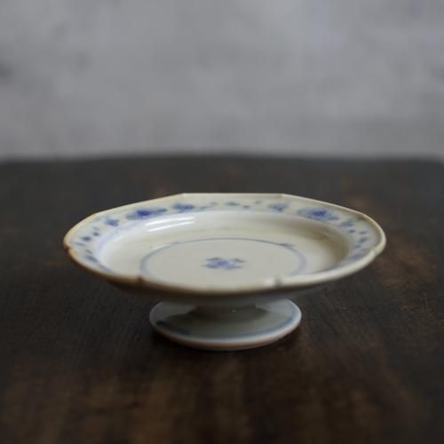 安南彫花紋五寸脚付皿 陶芸家 鈴木まどか【Galleryてとて】