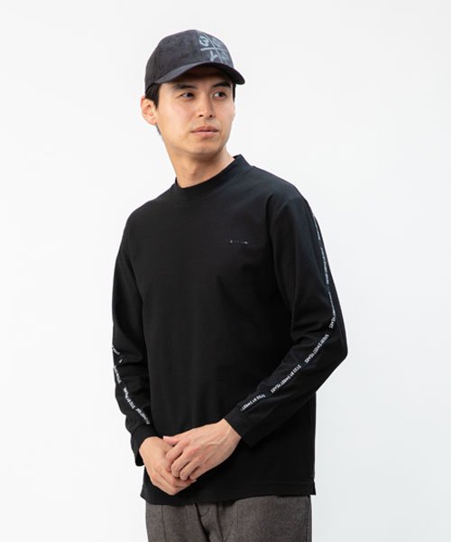 <img class='new_mark_img1' src='https://img.shop-pro.jp/img/new/icons20.gif' style='border:none;display:inline;margin:0px;padding:0px;width:auto;' />30%OFFSLEEVE LOGO MOCK NECK SHIRTSMEN'S