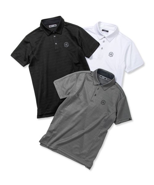 <img class='new_mark_img1' src='https://img.shop-pro.jp/img/new/icons1.gif' style='border:none;display:inline;margin:0px;padding:0px;width:auto;' />SYG PIN JACQUARD POLO SHIRTS