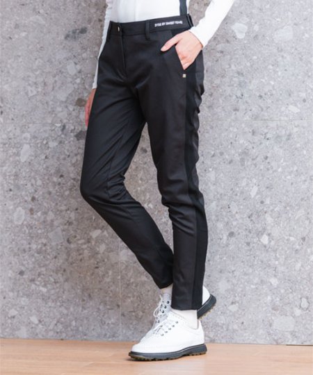 SY32 TWILL TUCK WIDE TAPERED PANTS