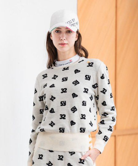 <img class='new_mark_img1' src='https://img.shop-pro.jp/img/new/icons20.gif' style='border:none;display:inline;margin:0px;padding:0px;width:auto;' />【30%OFF】SY LOGO KNIT SWEATER｜WOMEN'S