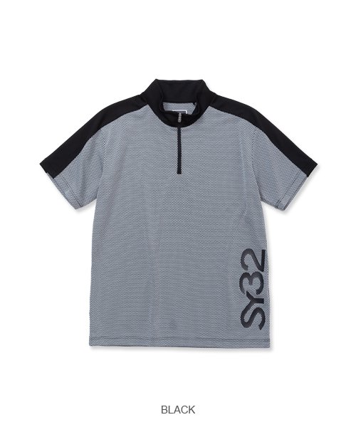 DIMPLE MESH ZIP UP MOCK｜MEN'S - 【公式】SY32 by SWEET YEARS GOLF