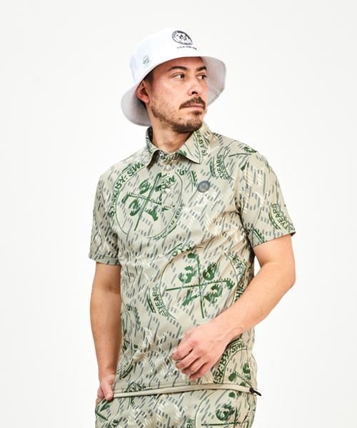 RECYCLE BIG CROSS GRAPHIC KANOKO POLO|MEN'S - 【公式】SY32 RECYCLE BIG CROSS GRAPHIC KANOKO POLO|MEN'S - 【公式】SY32