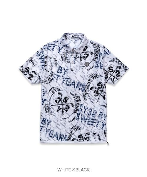 RECYCLE BIG CROSS GRAPHIC KANOKO POLO|MEN'S - 【公式】SY32 RECYCLE BIG CROSS GRAPHIC KANOKO POLO|MEN'S - 【公式】SY32