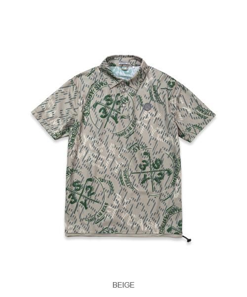 RECYCLE BIG CROSS GRAPHIC KANOKO POLO|MEN'S - 【公式】SY32 RECYCLE BIG CROSS GRAPHIC KANOKO POLO|MEN'S - 【公式】SY32