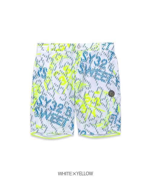 SY32 by SWEET YEARS ゴルフ BIG CROSS GRAPHIC SHORTS ハーフ