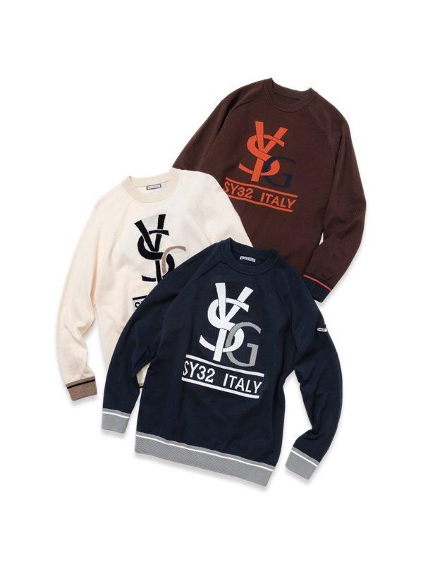 SYG LOGO CREW NECK SWEATER｜MEN'S - 【公式】SY32 by SWEET YEARS